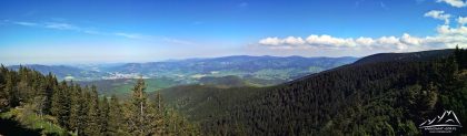 Serak - panorama widokowa z okolic schroniska.