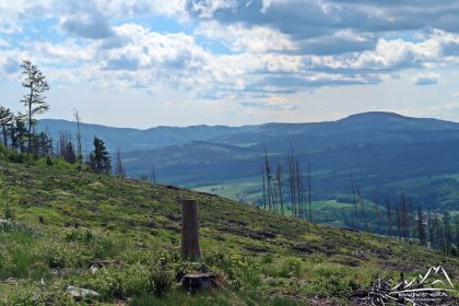 Kremenac - panorama na Góry Opawskie.