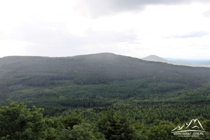 Panorama na niemiecką część Gór Łużyckich.