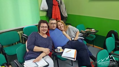 Gosia, Grześ i Asia.