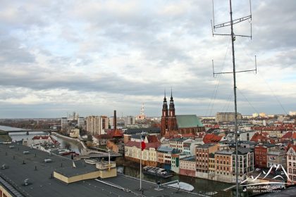 Opole - panorama miasta w stronę Katedry.