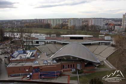 Opole - panorama na amfiteatr.