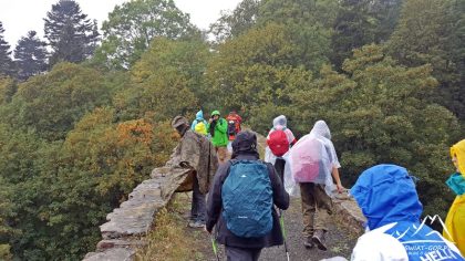 Trytonki na wiadukcie.