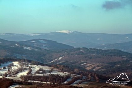 Kopa Biskupia - widok na masyw Śnieżnika