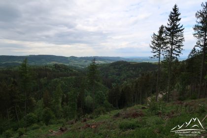 Panorama w stronę Obniżenia Kudowy.