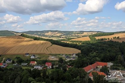 Widok na Góry Kaczawskie.