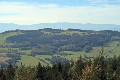 Widok na Karkonosze.