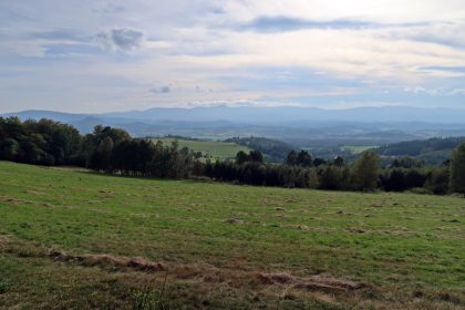Panorama na Karkonosze.