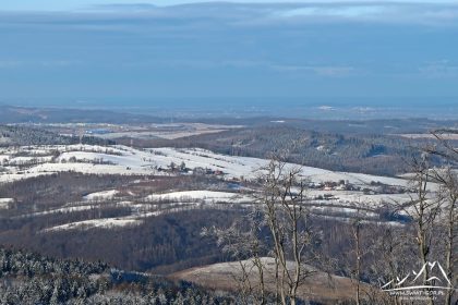 Włodarz - widok na Pogórze Wałbrzyskie.