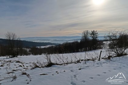Widok na Góry Bystrzyckie i Orlickie.