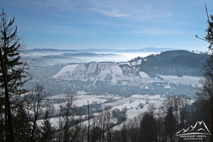 Panorama z podejścia na Kościelec.