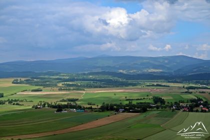Widok na Karkonosze.