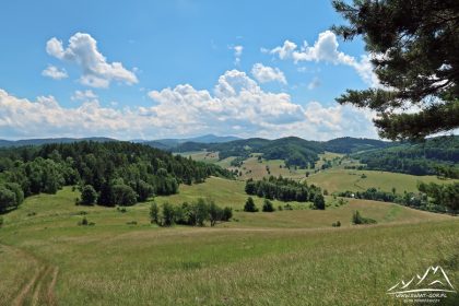 Sędzisz - widok na Krowiarki i Masyw Śnieżnika