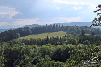 Dłużek - widok w stronę Barańca.