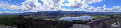 Grodna - panorama na Rudawy Janowickie, Karkonosze i Góry Izerskie.