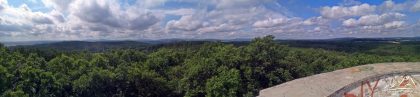 Radogost - panorama widokowa z wieży.