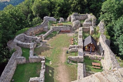 Zamek Wleń z góry.