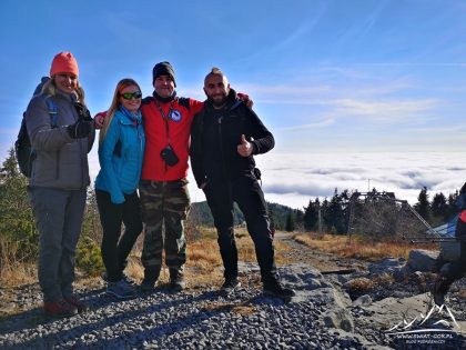 Ekipa Trytonkowa - Marzenka, Kasia, ja oraz Łukasz.