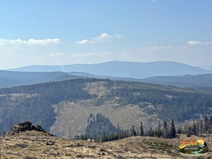 Widok na Cerveną Horę, Keprnik i Serak z Taborskich Skał