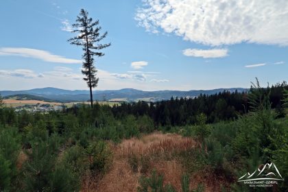 Widok na Góry Opawskie - Biskupia Kopa i Pricny Vrch.