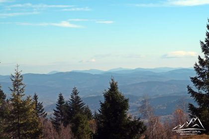 Panorama z Leskowca (922 m n.p.m.).