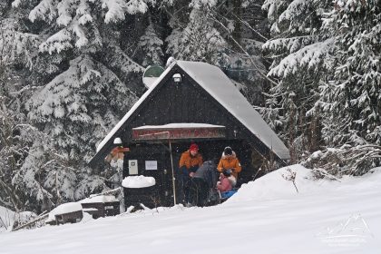 Bacówka na WierzbanowskiejGórze (778 m n.p.m.).