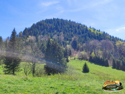 Waligóra widziana z okolic Andrzejówki Góry Kamienne