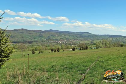 widoki Góry Kamienne łąki panorama na trasie Gomólnik Mały